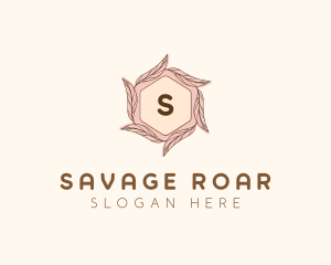 Elegant Leaf Salon Cosmetics logo design