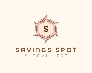 Elegant Leaf Salon Cosmetics logo design