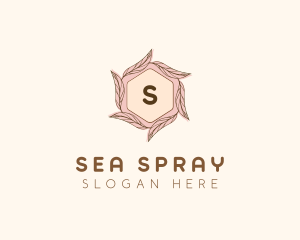 Elegant Leaf Salon Cosmetics logo design