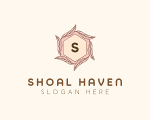 Elegant Leaf Salon Cosmetics logo design