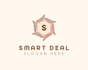 Elegant Leaf Salon Cosmetics logo design