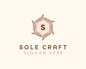 Elegant Leaf Salon Cosmetics logo design