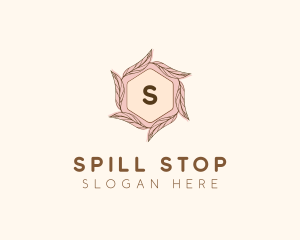 Elegant Leaf Salon Cosmetics logo design