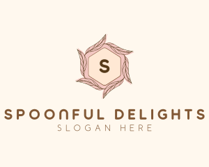 Elegant Leaf Salon Cosmetics logo design