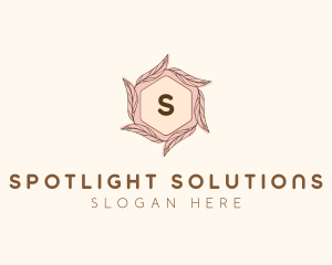 Elegant Leaf Salon Cosmetics logo design