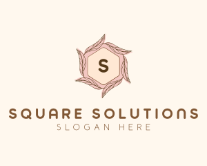 Elegant Leaf Salon Cosmetics logo design