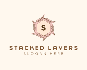 Elegant Leaf Salon Cosmetics logo design