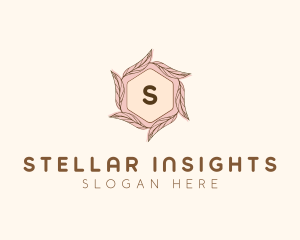 Elegant Leaf Salon Cosmetics logo design