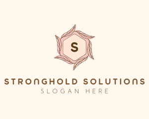 Elegant Leaf Salon Cosmetics logo design