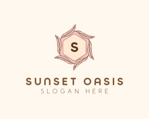 Elegant Leaf Salon Cosmetics logo design