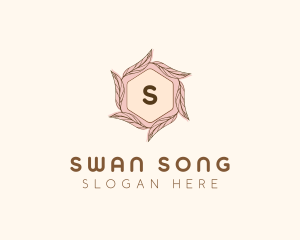 Elegant Leaf Salon Cosmetics logo design