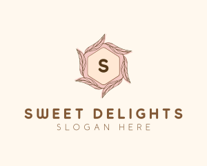 Elegant Leaf Salon Cosmetics logo design