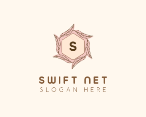 Elegant Leaf Salon Cosmetics logo design