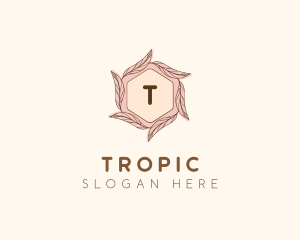 Elegant Leaf Salon Cosmetics logo design