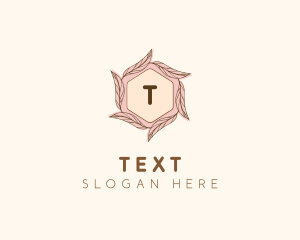 Elegant Leaf Salon Cosmetics logo design