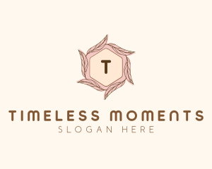 Elegant Leaf Salon Cosmetics logo design