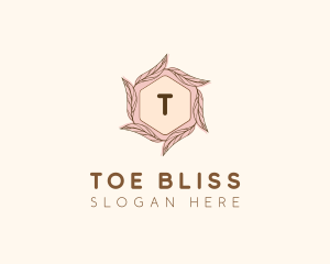 Elegant Leaf Salon Cosmetics logo design