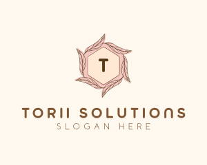 Elegant Leaf Salon Cosmetics logo design