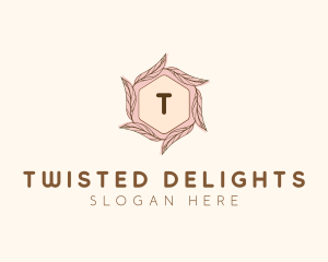 Elegant Leaf Salon Cosmetics logo design