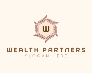 Elegant Leaf Salon Cosmetics logo design