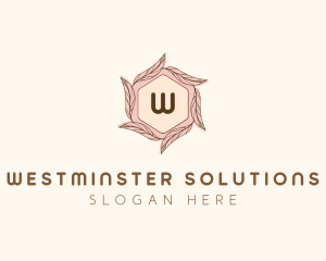 Elegant Leaf Salon Cosmetics logo design