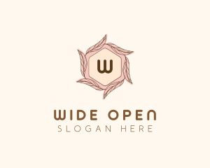 Elegant Leaf Salon Cosmetics logo design