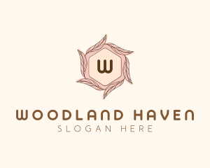 Elegant Leaf Salon Cosmetics logo design