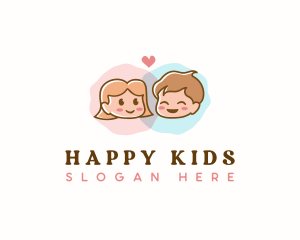 Children Kids Kindergarten logo design