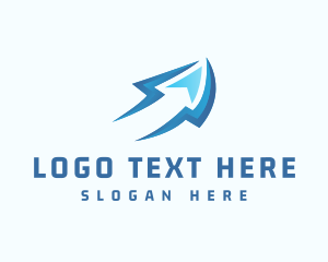 Logistic - Arrow Shipping Delivery logo design