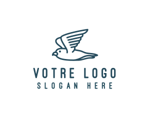 Seagull Flying Bird  Logo