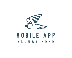 Seagull Flying Bird  Logo