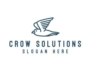 Seagull Flying Bird  logo design