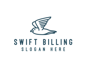 Seagull Flying Bird  logo design