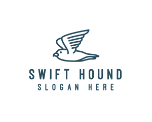 Seagull Flying Bird  logo design