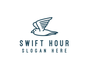 Seagull Flying Bird  logo design