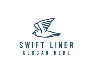 Seagull Flying Bird  logo design