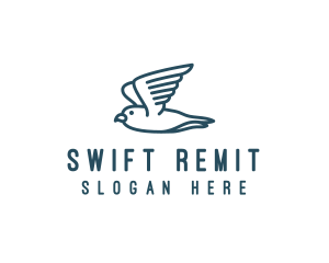 Seagull Flying Bird  logo design