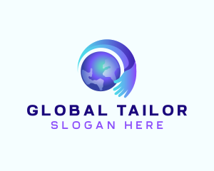 Global Hand Organization logo design