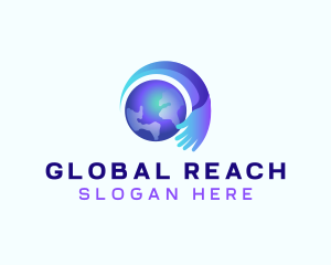 Global Hand Organization logo design