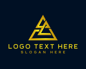 Investment - Premium Pyramid Triangle logo design