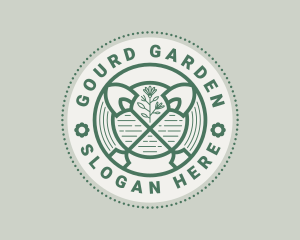 Shovel Garden Landscaping  logo design