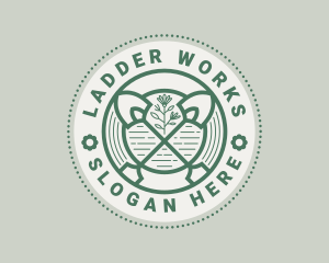 Shovel Garden Landscaping  logo design