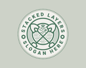 Shovel Garden Landscaping  logo design