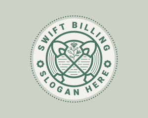 Shovel Garden Landscaping  logo design