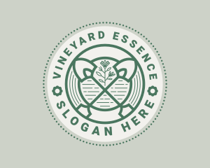 Shovel Garden Landscaping  logo design