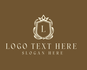 Lettermark - Royal Shield Hotel logo design