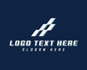 Firm - Digital Technology Wave logo design