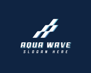 Digital Technology Wave logo design