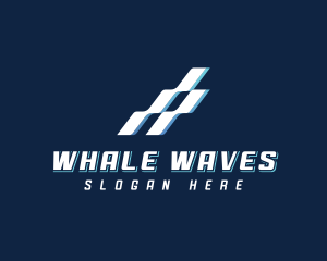 Digital Technology Wave logo design