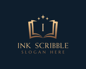 Article - Book Sparkles Letter logo design